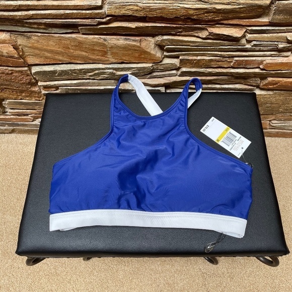 Michael Kors Blue White Swim Top NWT (M) - Picture 4 of 5